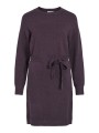 VIRIL O-NECK L/S BELT KNIT DRESS -