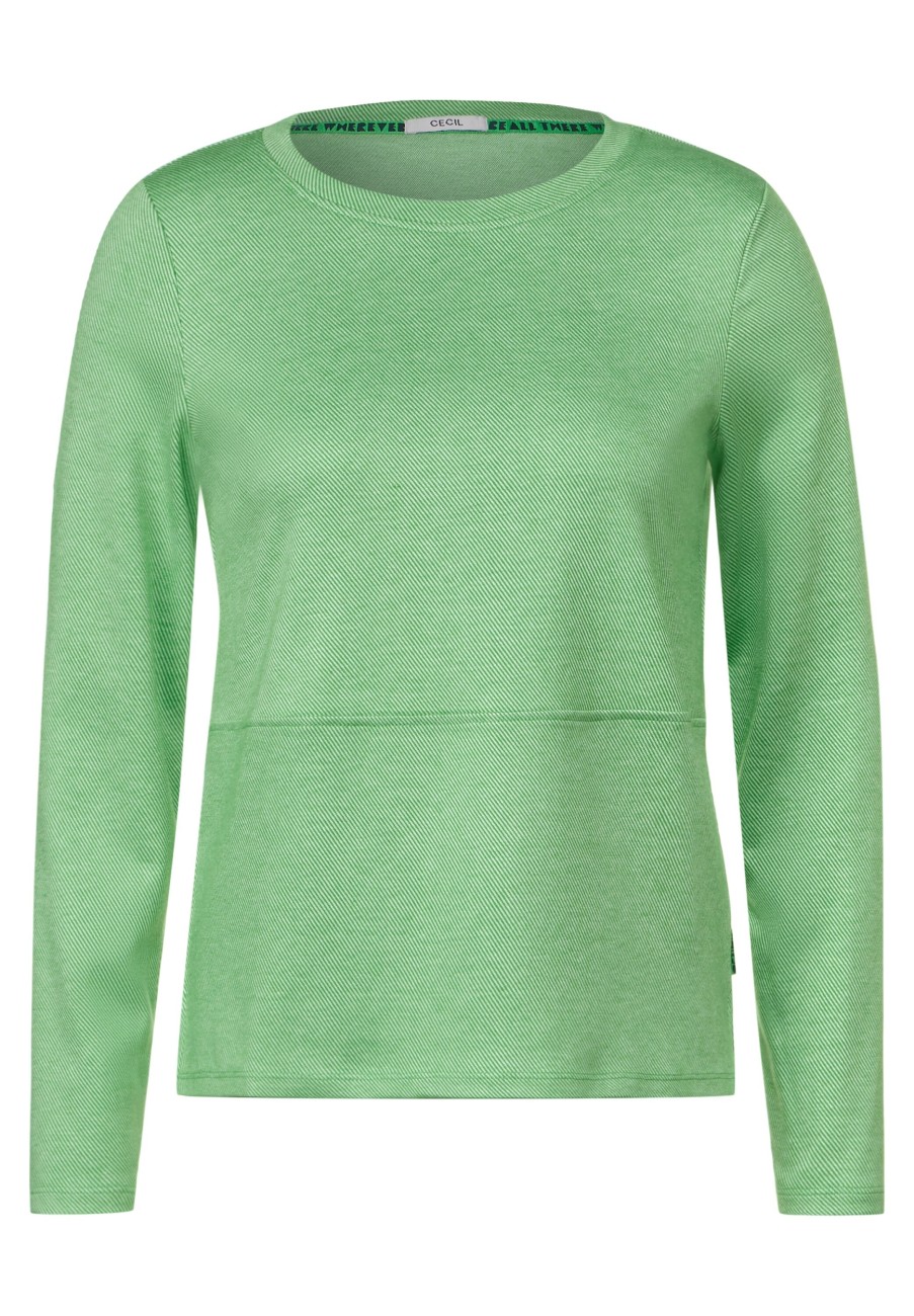 Cecil | TOS Mode Jacquard Shirt | kaufen Oliver | Striped online Mode