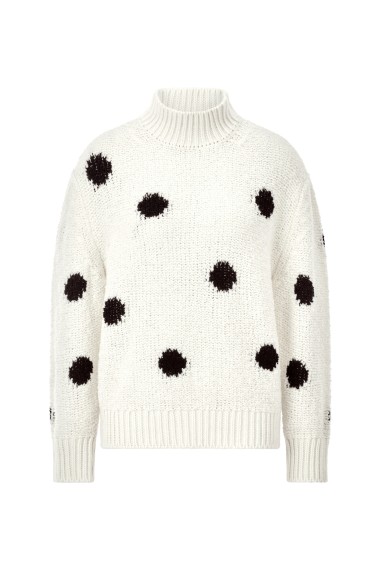 Rich & Royal Dotted mock neck