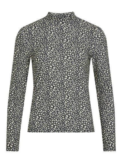 VILA VILEOA L/S ROLLNECK TOP - NOOS