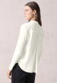 Solid Blouse w. Jersey Sleeves